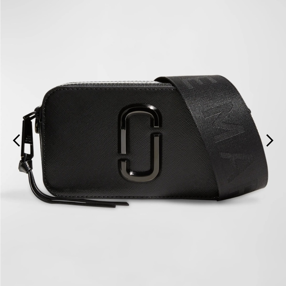 Marc Jacobs Black Snap Shot Crossbody Purse